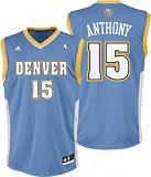 Carmelo Anthony Light Blue Adidas Revolution 30 NBA Replica Denver Nuggets Youth Jersey