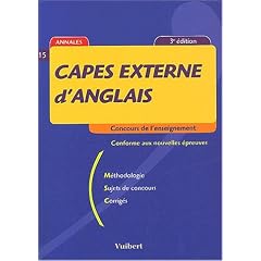 Capes externe d'anglais