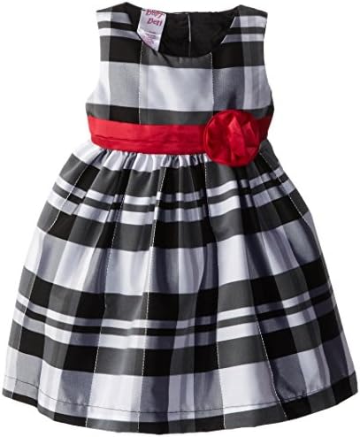 Blueberi Boulevard Baby-Girls Newborn Plaid Special Occasion Dress