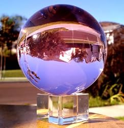 Rose Quartz Crystal Meditation Ball with Free Stand