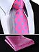 SetSense Men's Polka Dot Jacquard Woven Tie Necktie Set