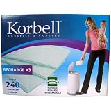 Korbell - KR250DR3B - Poubelles à Couches - Korbell Recharge Standard - 3 Pack