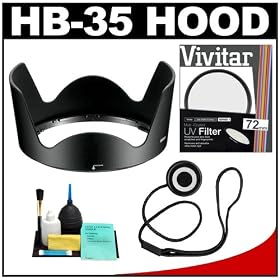 Nikon HB-35 Bayonet Lens Hood for Nikon 18-200mm f 3.5-5.6G VR II DX AF-S Zoom-Nikkor + Filter +... by Nikon