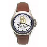 San Diego Padres MLB Rookie Watch with Leather Band - Men's