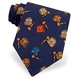 Men's Court Case Silk Tie by Alynn Novelty in Navy Blue