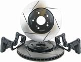 RacingBrake 2125-211-0 Slotted Finish Front OE Caliper Big Brake Kit for Lexus IS300