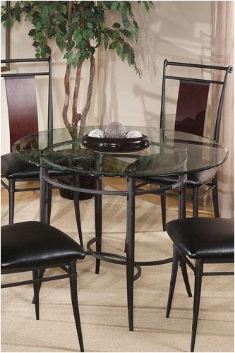 Midtown Round Dining Table 31hx31w Blck/drk Cherry