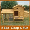 CHICKEN COOP HEN HOUSE POULTRY ARK NEST BOX NEW WITH ROOF TO BE FULLY OPENED - BEAUTIFUL 5FT MODEL WITH INTEGRATED RUN & CLEANING TRAY & INNOVATIVE LOCKING MECHANISM (COOP HENLY M)