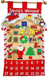 Advent Calendar - Santa's Workshop - Fabric Advent Calendar