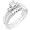 1/2ctw Diamond Wedding Set in 14kt Gold (HI/SI) - Size 5.5