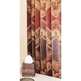 Barranca Shower Curtain--Red