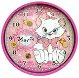 ディズニー『おしゃれキャット《マリー》』25cmラウンドクロック（掛け時計）