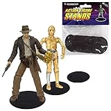 Action Figure Stand Pack of 25 Black Stands