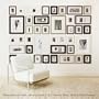 Photo Wall Frame Kit - All in one system...to create a perfect photo gallery in minutes. Hanging Templates Included - Black Frame System - 1" Moulding (other colors avail)