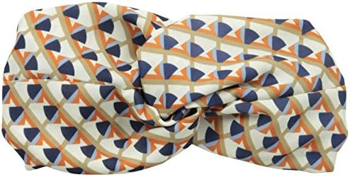 Genie by Eugenia Kim Women's Penny Geo-Print Turban Headband, Ivory/Orange/Blue, One Size