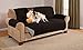 Deluxe Reversible Sofa Furniture Protector, Black / Grey - 75