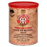 Reggie's Roast Premium Ground Coffee, Caf  De Mundo Blend, 12-Ounce Can (Pack of 3)