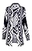 Forever Womens Aztec Tribal Leopard And Heart Print Knitted Boyfriend Cardigan