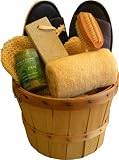 Deluxe Bath & Beauty Spa Basket -7 pcs Super Rich Corporate Holidays Gift w/Re-Useable Basket(8x12x14) All Nature Touch, $45.00 Value 100% Satisfaction Guaranteed