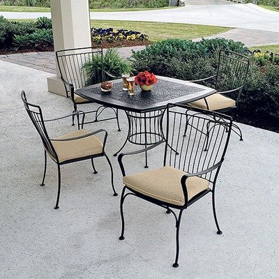 Easton 5 Piece Bistro Dining Set Finish: Pecan product image