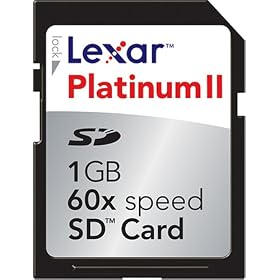 Lexar 1 GB Platinum II 60X SD Card (Retail Package)