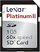 Lexar 1 GB Platinum II 60X SD Card ( SD1GB-60-664 ) (Retail Package)