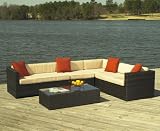 Outdoor Wicker Sectional- South Hampton Style