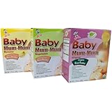 Baby Mum-Mum Variety Pack of 3 Original Banana and Vegetable 1.76 Oz Boxes