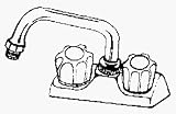ACE Hardware- PLSTIC FAUCTS BK 125-544RP LAUNDRY FAUCET