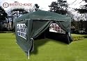 Gazebo Canopies New 10' X 10' EZ Pop Set Up Canopy Tent Gazebo Includes 4 Sidewalls Green