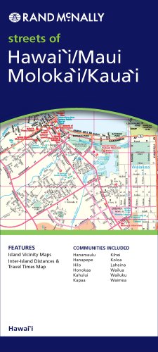 City Travel Guides Discounted  Books : Rand McNally Streets of Hawaii/Maui/Molokai/Kauai