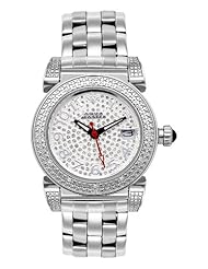 Aqua Master Ladies Round Special Stainless Steel Diamond Watch in stainless steel , diamond cut dial.