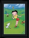 Betty Boop Pulls the Pin Limited Edition Print matted (11 X 14)