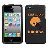 iPhone 4 4S Cleveland Browns Black Superior Helmet Snap on Hard Cover
