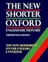 The New Shorter Oxford English Dictionary (2 Vol. Set; Thumb Indexed Edition)