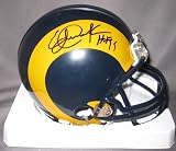 Eric Dickerson St Louis Rams NFL Hand Signed Mini Football Helmet with HOF 99 Inscription