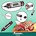 Instant Read Electronic Digital Internal Meat Thermometer with Heat Resistant Bear Claw Meat Shredder for BBQ and Pulled Pork