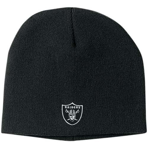 NFL Men's End Zone Uncuffed Knit Hat - K173Z (Oakland Raiders, One Size Fits All)