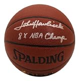 John Havlicek Autographed Indoor/Outdoor Basketball with 8x NBA Champs Inscription