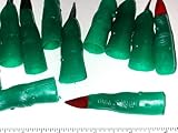 ~ 12 ~ Martian or Witch Fingers ~ Green ~ Approx. 2.5