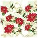 Poinsettia Parade Plastic Tablecloth 54" x 108"