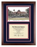 UNIVERSITY OF ARIZONA Diploma Frame with Artwork in Standard Walnut Frame