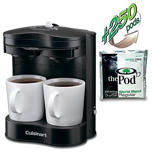Cuisinart ® Commercial 2-cup Coffeemaker - Black (includes 250 World Blend Regular Pods)
