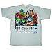 Search : DC Comics The Justice League Group Men's Silver T-shirt