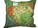 Gift for Her-green Ethnic Indian Sari Beaded Decorative Floor Pillow 24 Inches
