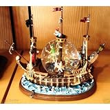 Peter Pan Pirate Ship Musical Snowglobe