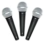 GLS Audio ES-58 Pro Mic Microphone - 3 PACK