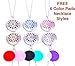 Aromatherapy Essential Oil Diffuser Hypo-Allergenic 316L Surgical Grade Necklace Pendant Locket Jewelry Gift Set 24