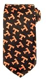 Tennessee Tie - University of Tennessee Black Necktie with Power T Logo