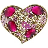 Filigree Heart Pin Brooch